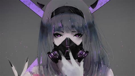 Anime Girl Gas Mask 4k 3840x2160 13 Wallpaper