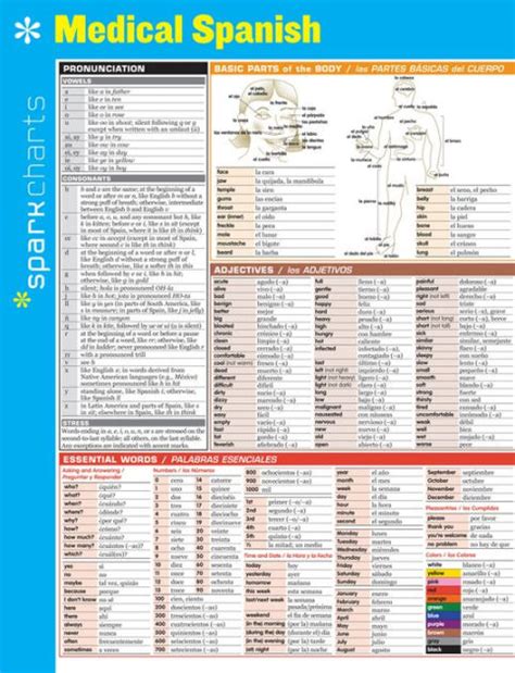 Medical Spanish Sparkcharts By Sparknotes Other Format Barnes And Noble®