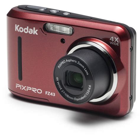 Kodak Pixpro Fz43 Digital Camera Red Fz43 Rd Bandh Photo Video