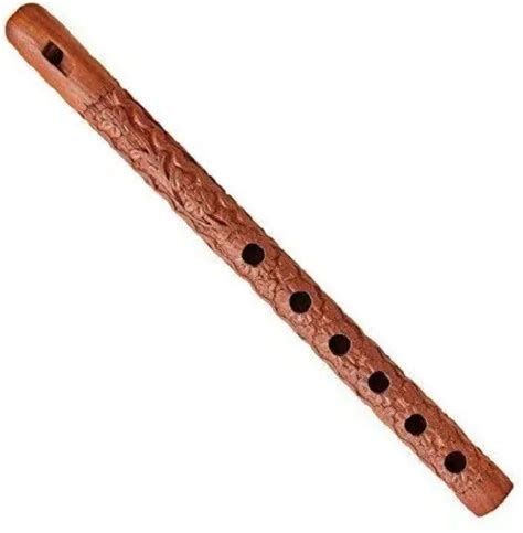 Flute Basuri Lord Krishna Bansuri Wooden Hand Carved Musical Instrument