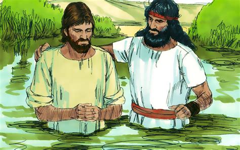 john baptist jesus in the river in john the baptist