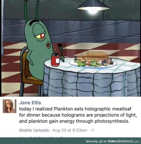 Plankton Funsubstance Spongebob Funny Plankton Funny Memes