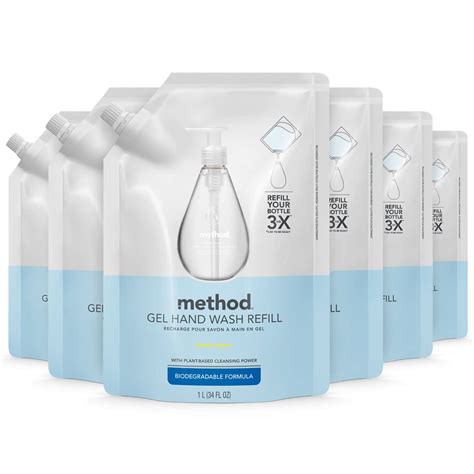 Method Gel Hand Soap Refill Sweet Water Biodegradable