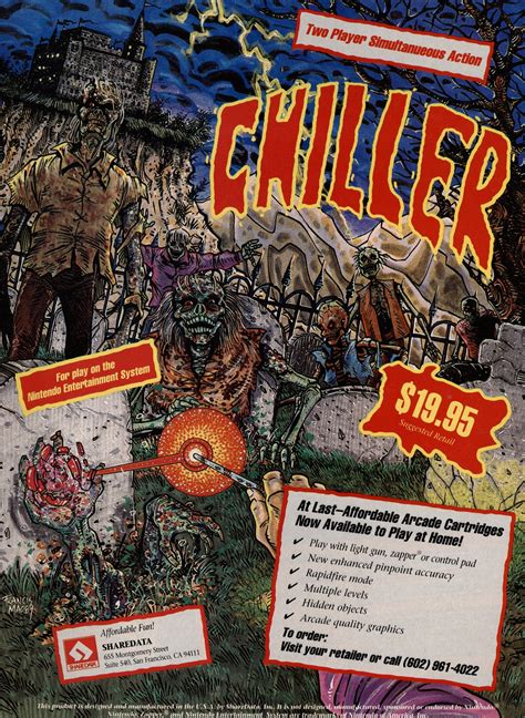 Chiller 1990 Hidden Objects Entertainment System Arcade Chill