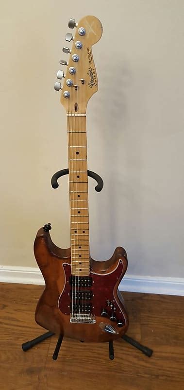 Fender Stratocaster 90s Dark Wood Stain Reverb
