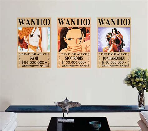 Buy One Piece Wanted Posters New Edition X Inch Pcs Straw Hat Pirates Crew Luffy