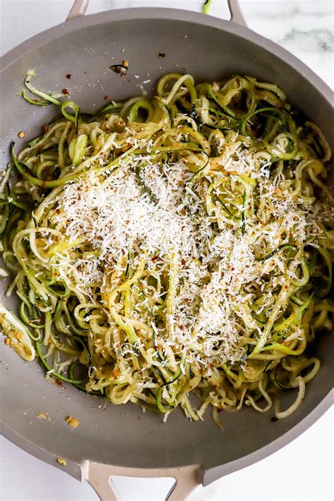 Keto Zucchini Noodles Recipe Garlic Parmesan Butter Basics With Bails