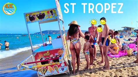 Beach Walk Saint Tropez K August Youtube