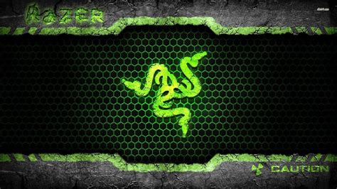Green Razer Logo In Green Hexagon Background Hd Razer Wallpapers Hd