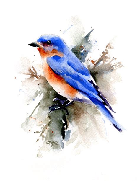 Title Bluebird Artist David J Rogers Medium Giclee Print This