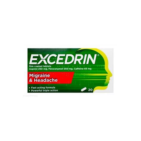 Excedrin Migraine And Headache 20pk Healthwave Ireland
