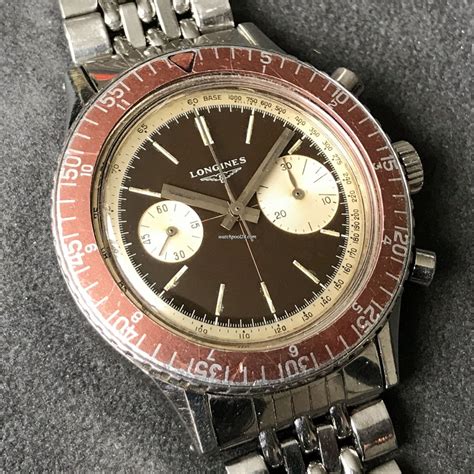 Vintage Longines Diver Chronograph 7981 1 Big Eye Tropical Sold On