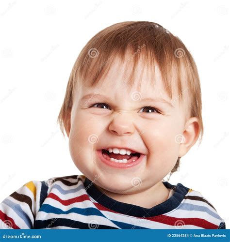 Crazy Baby Stock Photo Image Of Laugh Cute Growl Brown 23564284