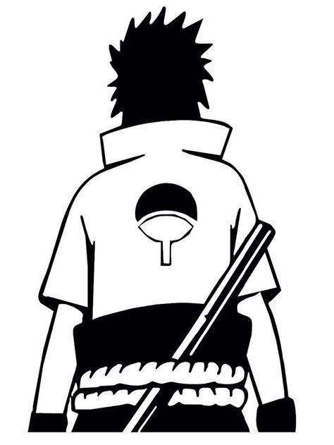Naruto Sasuke Uchiha Anime Decal Sticker Kyokovinyl