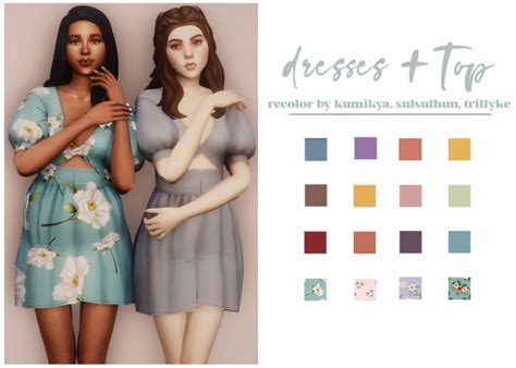 Sunny Side Up Gina And Dana Dresses Top Recolors At Ghostbouquet