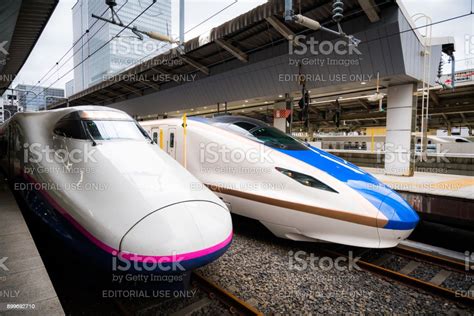 E2 And E7 Series Shinkansen At Tokyo Station Stock Photo Download