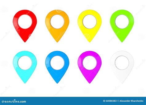 Set Of Map Pointers Stock Illustration Illustration Of Label 60088383