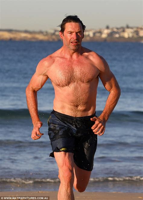 Shirtless Hugh Jackman Showcases His Chiselled Physique As He Goes For