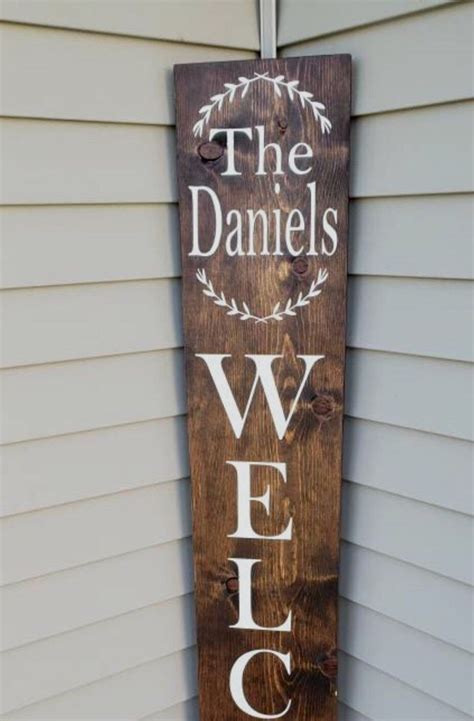 30 Personalized Welcome Signs For Front Door