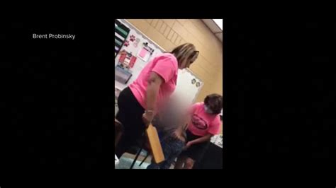 Caught On Camera Florida Principal Accused Of Spanking Student With