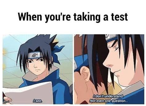 Naruto divertidos memes de Sasuke que solo los verdaderos fans adorarán ESCUELA SECUNDARIA