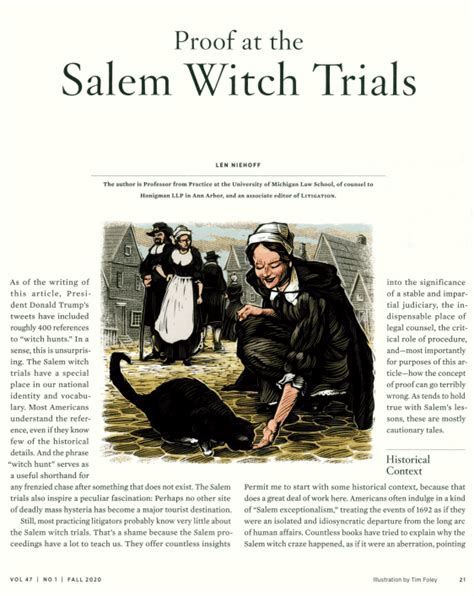 the salem witch trials casting a spell of hysteria heinonline blog