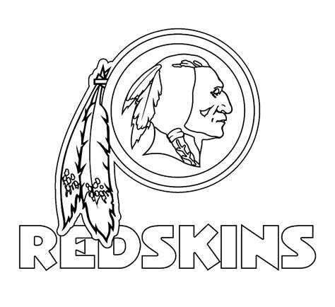 Download High Quality Washington Redskins Logo Stencil Transparent Png
