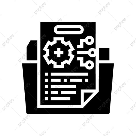 Glyphs Silhouette Png Images Technical Information Glyph Icon Vector