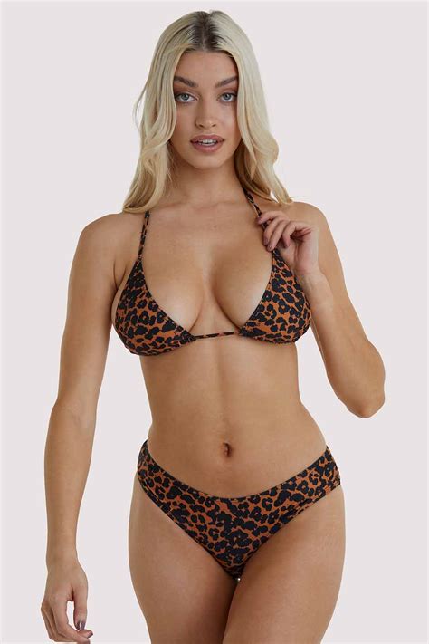 Leopard Triangle Bikini Top Playful Promises Usa