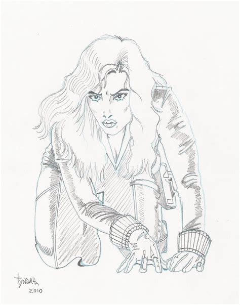 Black Widow Rough Sketch By Tyndallsquest On Deviantart