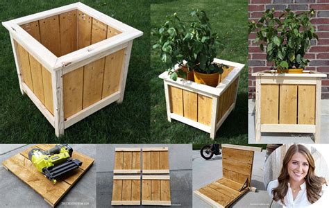 You'll need to cut out holes with a jigsaw and attach the outdoor planter boxes to the house with some screws. 14 Square Planter Box Plans Best for DIY (100% Free)