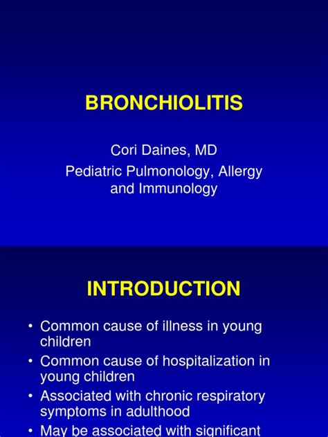 Bronchiolitis Asthma Pneumonia