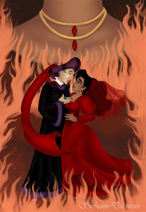 Frollo And Esmeralda Fan Art Hellfire Frollo Esmeralda Disney Walt