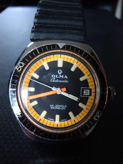 Wtb Vintage Olma Sport Orange Diver Watchuseek Watch Forums