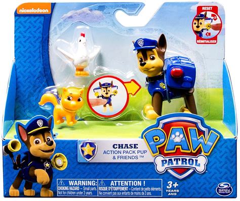 Paw Patrol Action Pack Pup Chase Friends Exclusive Figure Set Spin