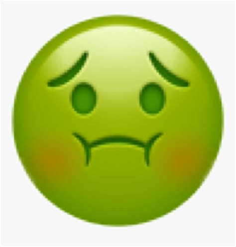 Emoji Sick Barf Green Ew Abouttothrowup Freetoedit Nausea Emoji Png