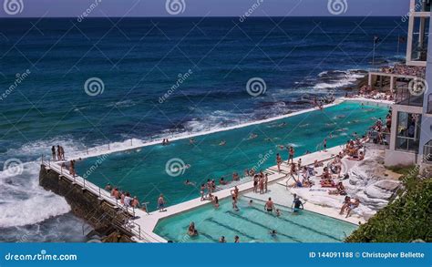 Sydney Australia January 31 2016 The Icebergs Pool At Bondi Beach