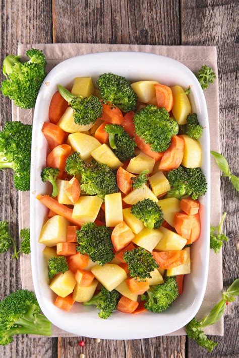 Potato Carrot And Broccoli Stock Image Image Of Cuisine Diet 123808553