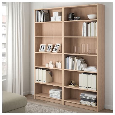 Jika anda ingin melakukan pemesanan rak buku minimalis kepada kami, anda bisa melakukan pemesanan dengan cara yang sangat mudah. BILLY rak buku, veneer kayu oak diwarnai putih | IKEA ...