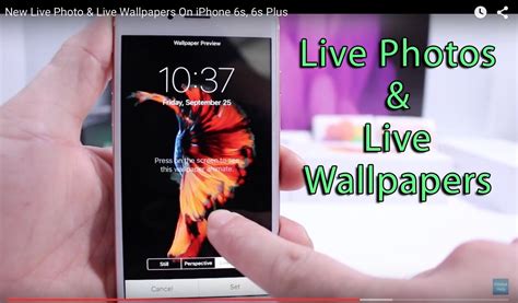 New Live Photo And Live Wallpapers On Iphone 6s 6s Plus Youtube