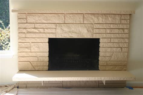 How to build a standard wall over a stone wall. Remodelaholic | Restoring A Painted Stone Fireplace