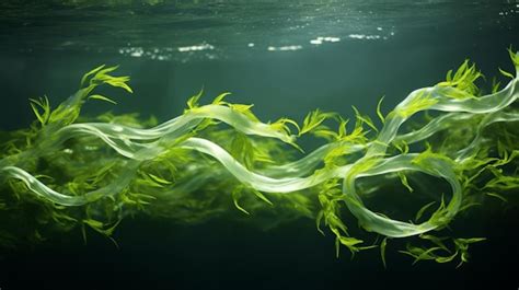 Premium Ai Image Spirogyra Beautiful Seaweed At The Bottom Of The Sea