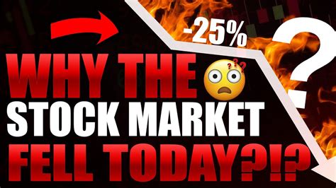 Why Stocks Fell Today Stocks To Watch Today Youtube