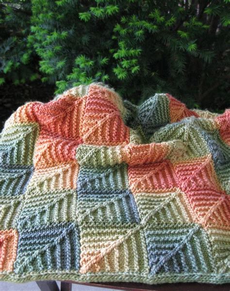 Two Yarns Crochet Knitting Patterns Knitted Blankets