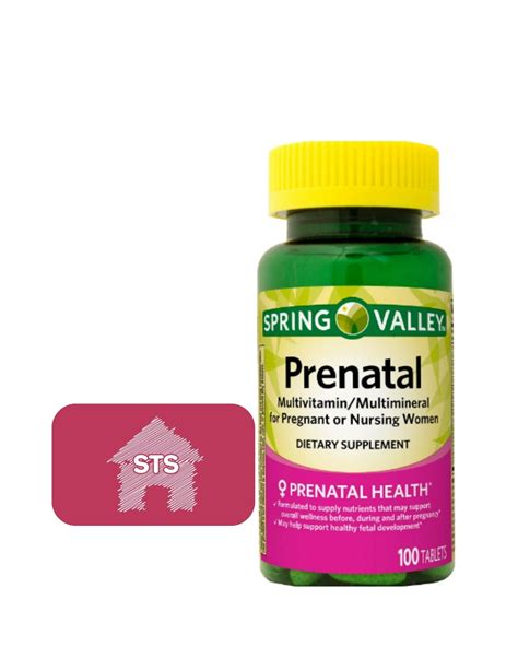 Spring Valley Prenatal Multivitamin Multimineral Tablets 100 Count Sts Fridge Magnet Lifeirl