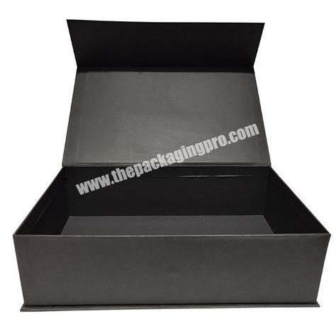 Custom Matte Black Paper 2mm Thickness Cardboard Large Folding Rigid Magnetic Closure T Watch