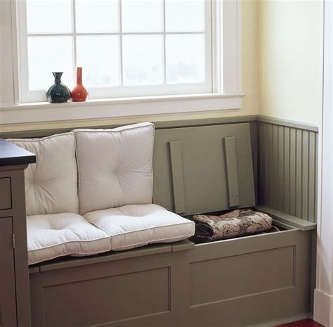 A diy window bench seat with 3 over sized storage areas underneath. 5 Window-Seat Storage Ideas You'll Love | HuffPost