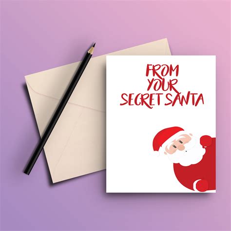 Buy Secret Santa Greeting Card The Peppy Store Thepeppystore