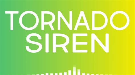 Tornado Siren Sound Effect Youtube