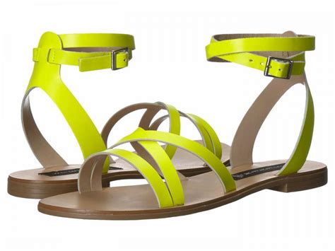 Steven Womens Flat Sandals Matas Neon Housebyt